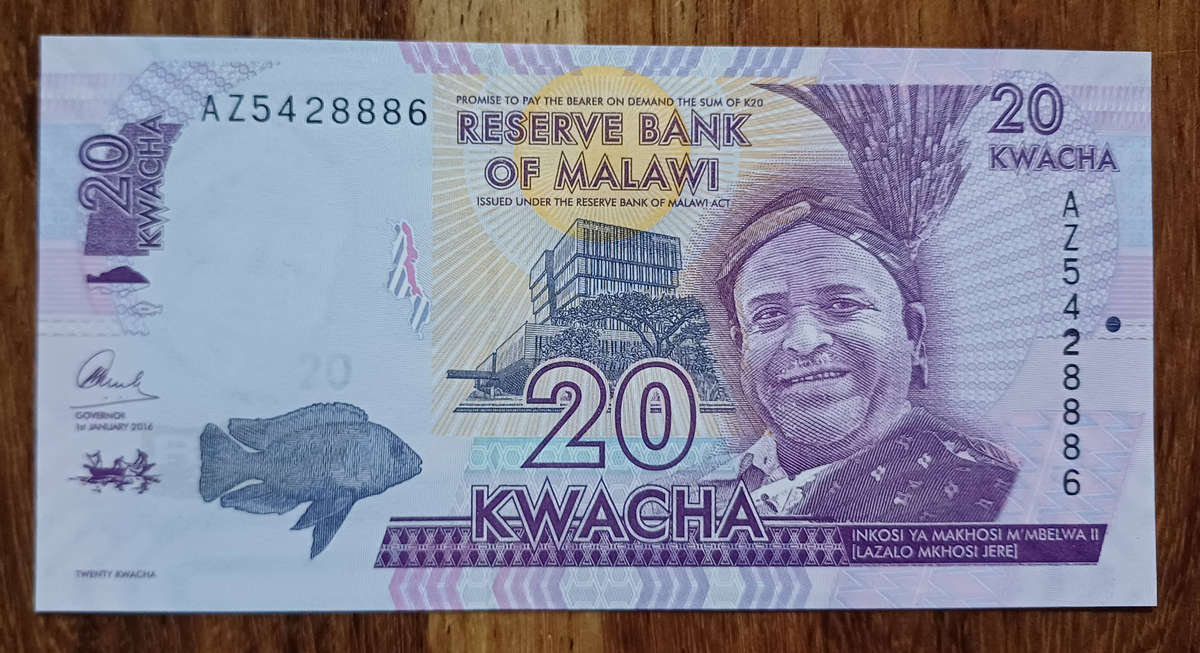 Malawi Bank Note 20 Kwacha