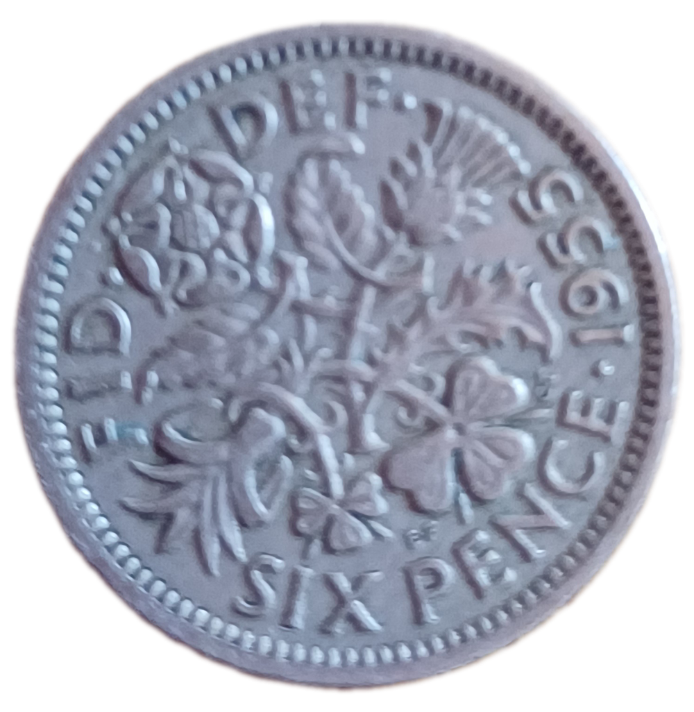 1955 GB Sixpence