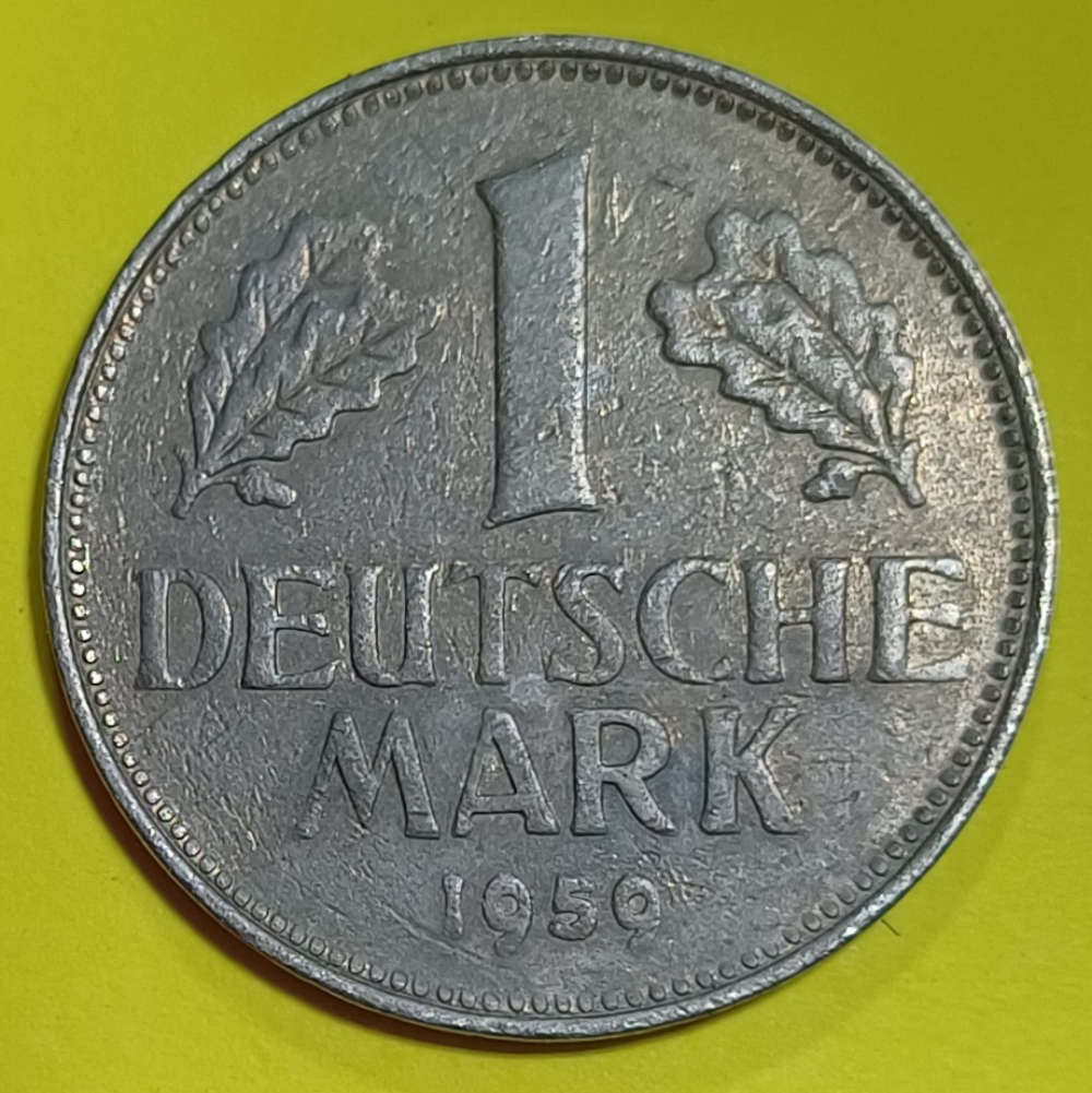 1959 Germany One Deutshe Mark