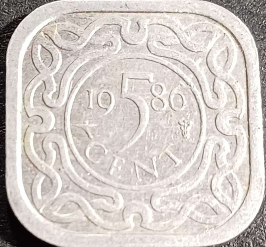 1986 Suriname 5 Cent