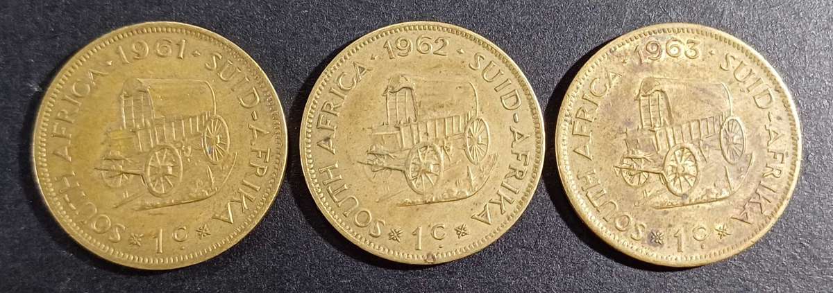 1961 - 1963 SA 1 cent