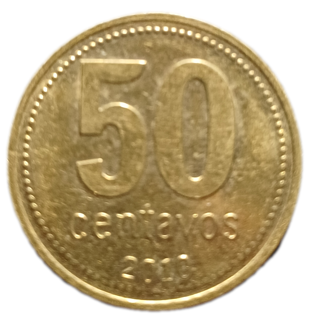 2010 Argentina 50 Centavos