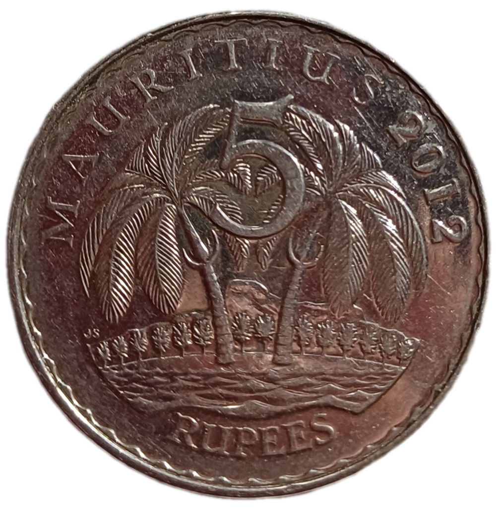 2012 Mauritius 5 Rupees