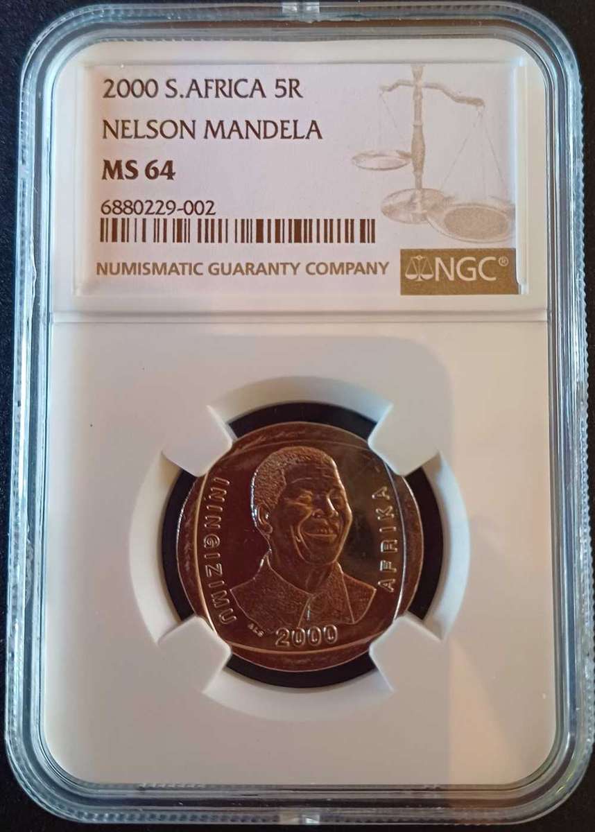 2000 R5 Nelson Mandela, Smiley Face, MS64