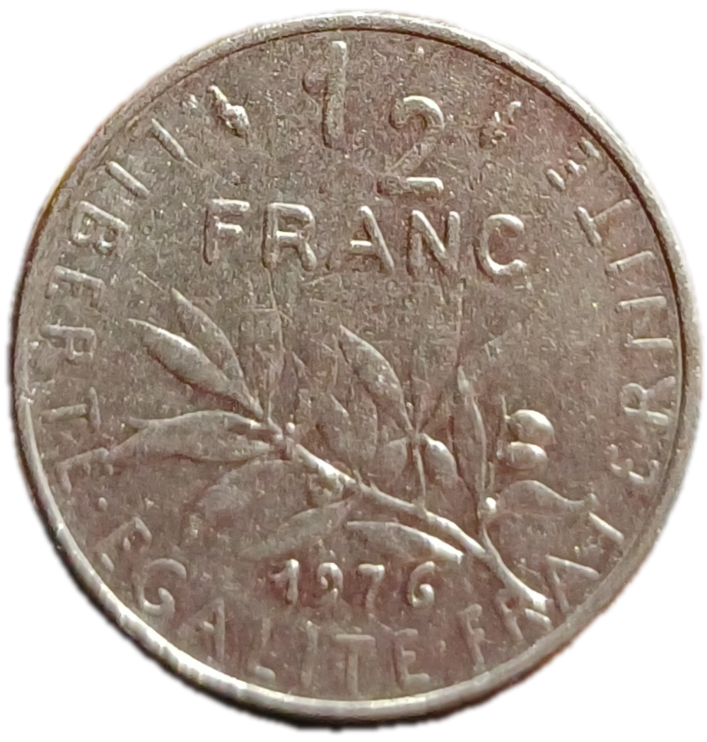 1976 France ½ Franc