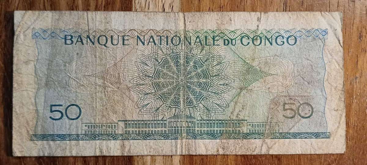 1961 Congo bank note - 50 francs