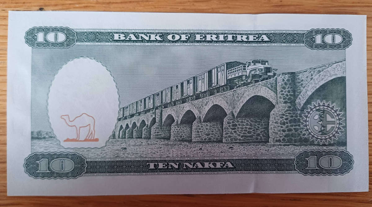 Eritrea 10 Nakfa Bank Note