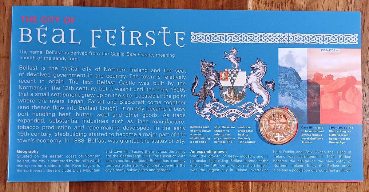 One Pound - Royal Mint UNC - Numbered Coin & Stamp Issue