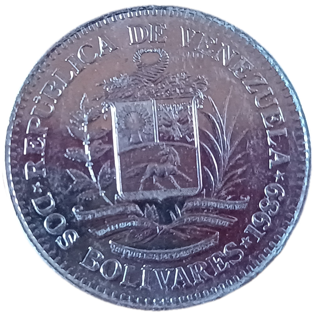 1989 Venezuela 2 Bolivares