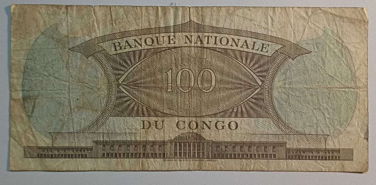 Congo Bank Note - 1961 - 100 Francs