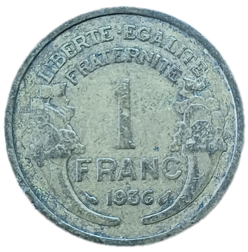 1936 France One Franc