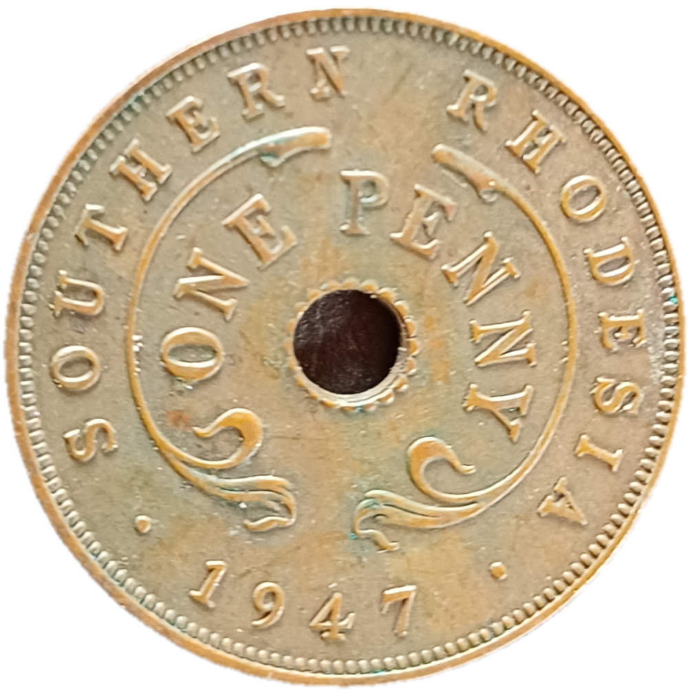 1947 Southern Rhodesia Penny