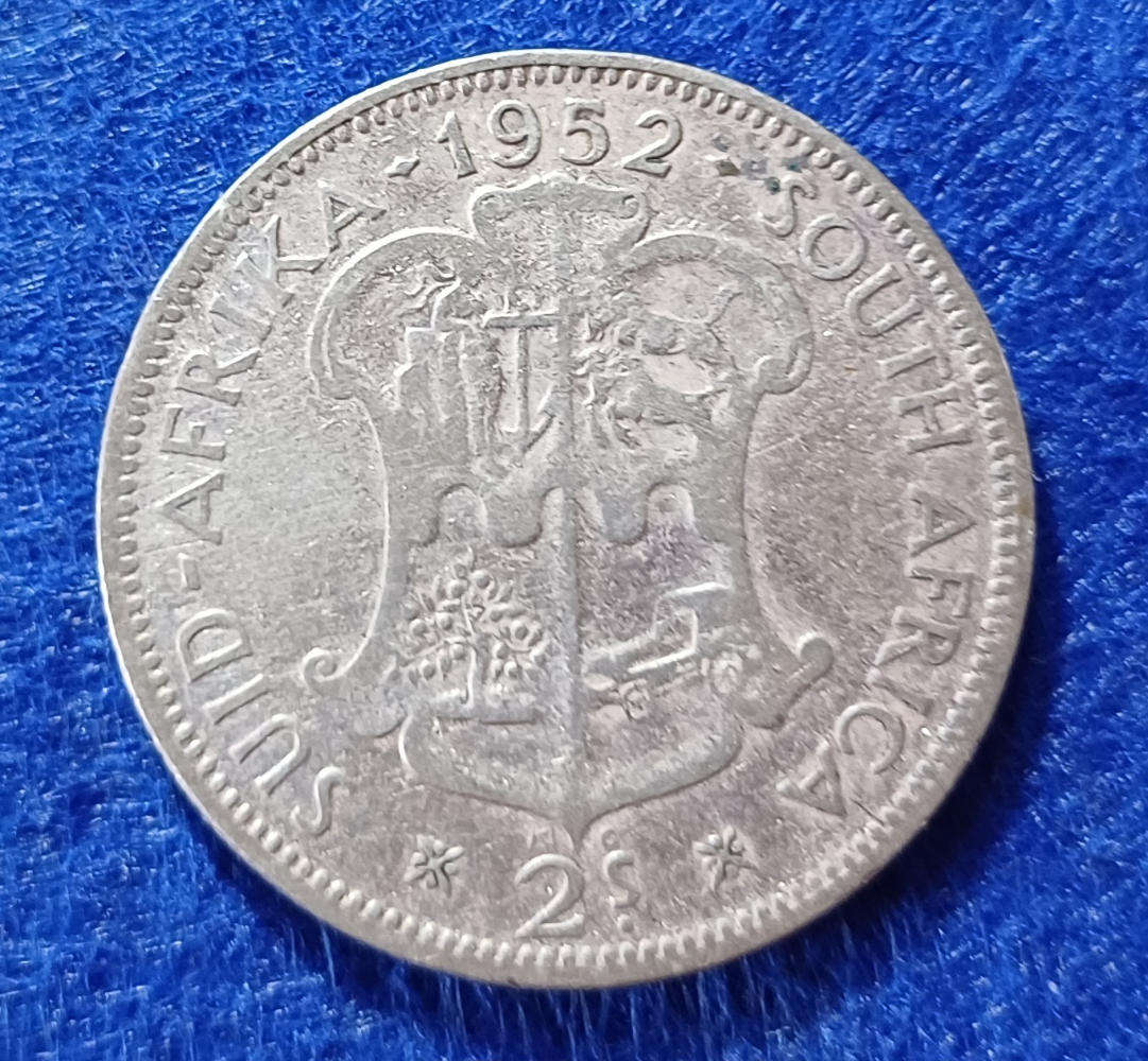 1952 Union 2 Shillings