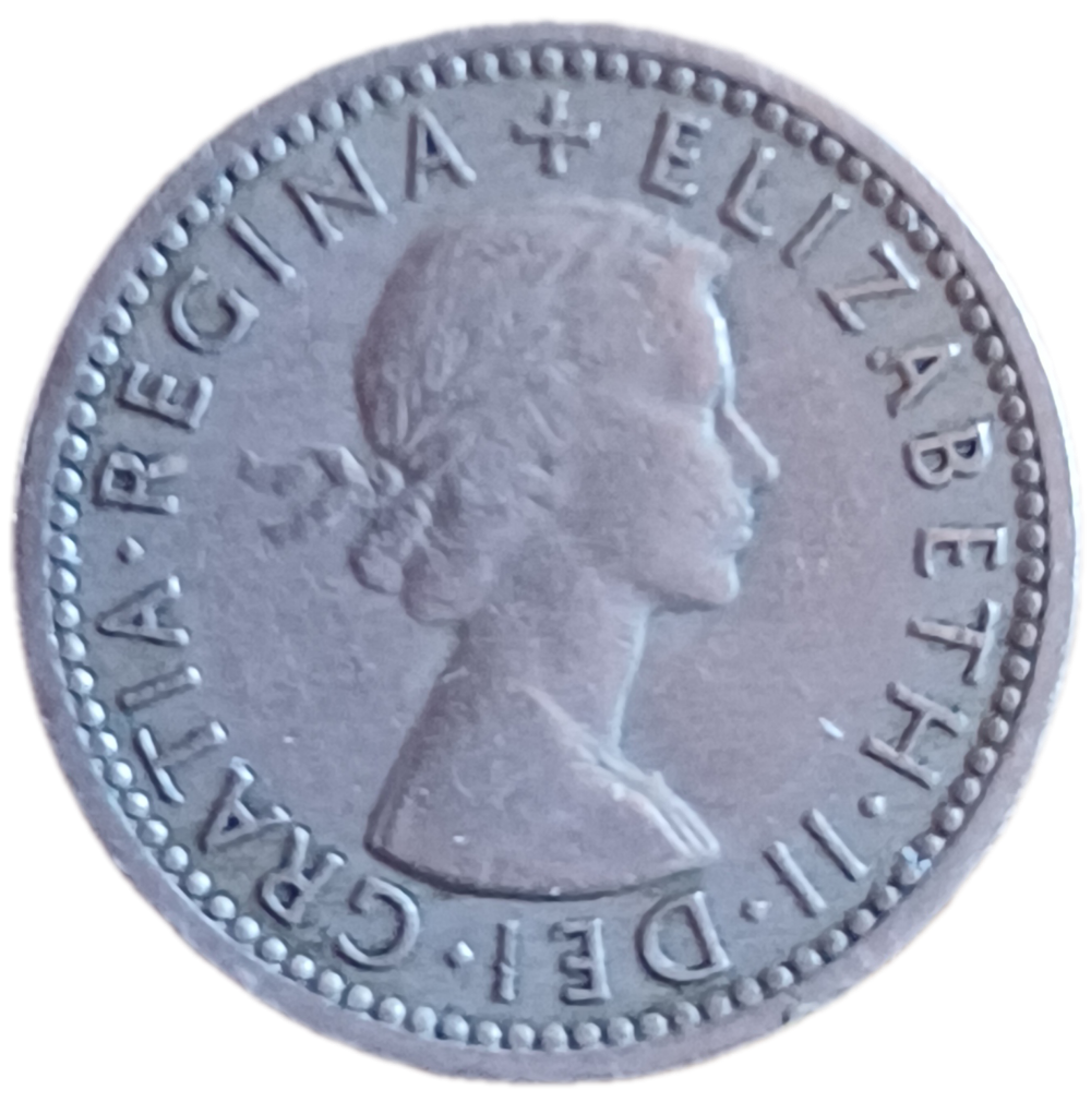 1955 GB Sixpence