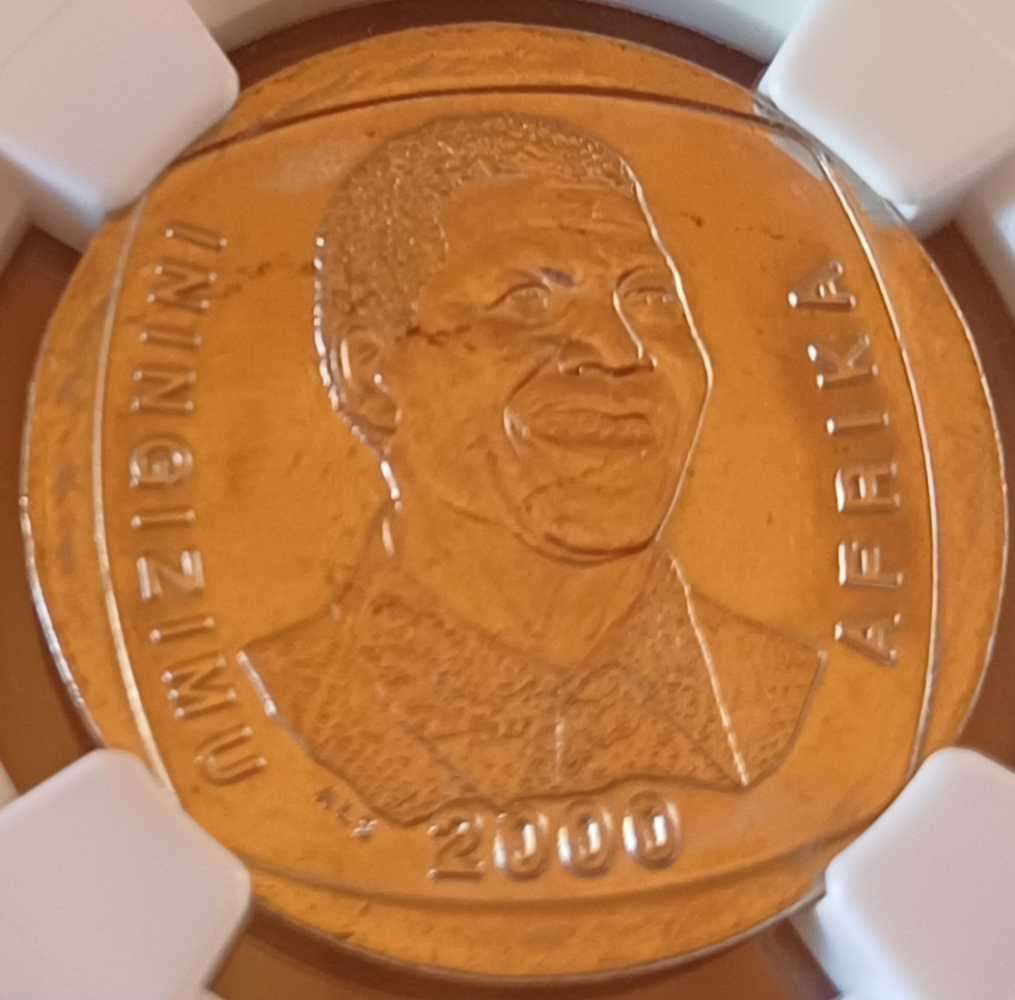 2000 R5 Nelson Mandela, Smiley Face, MS64