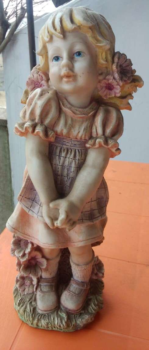 Vintage little girl ceramic figure- 35cm