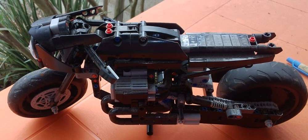 Lego Motorbike- already put together- can be taken apart as well