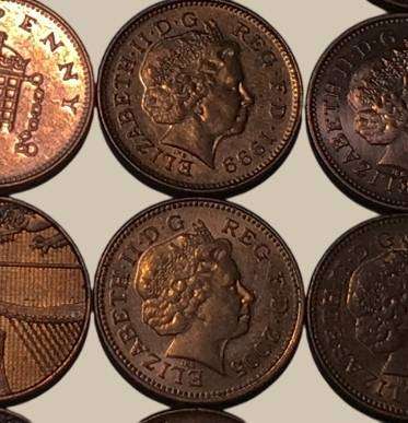 British 1 Penny Coins Collection (1971-2015) Queen Elizabeth II - 50 Coin Set