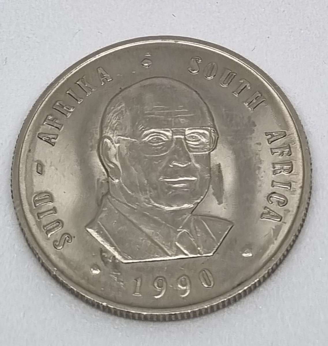 1990 SA 1 ZAR RAND Coin