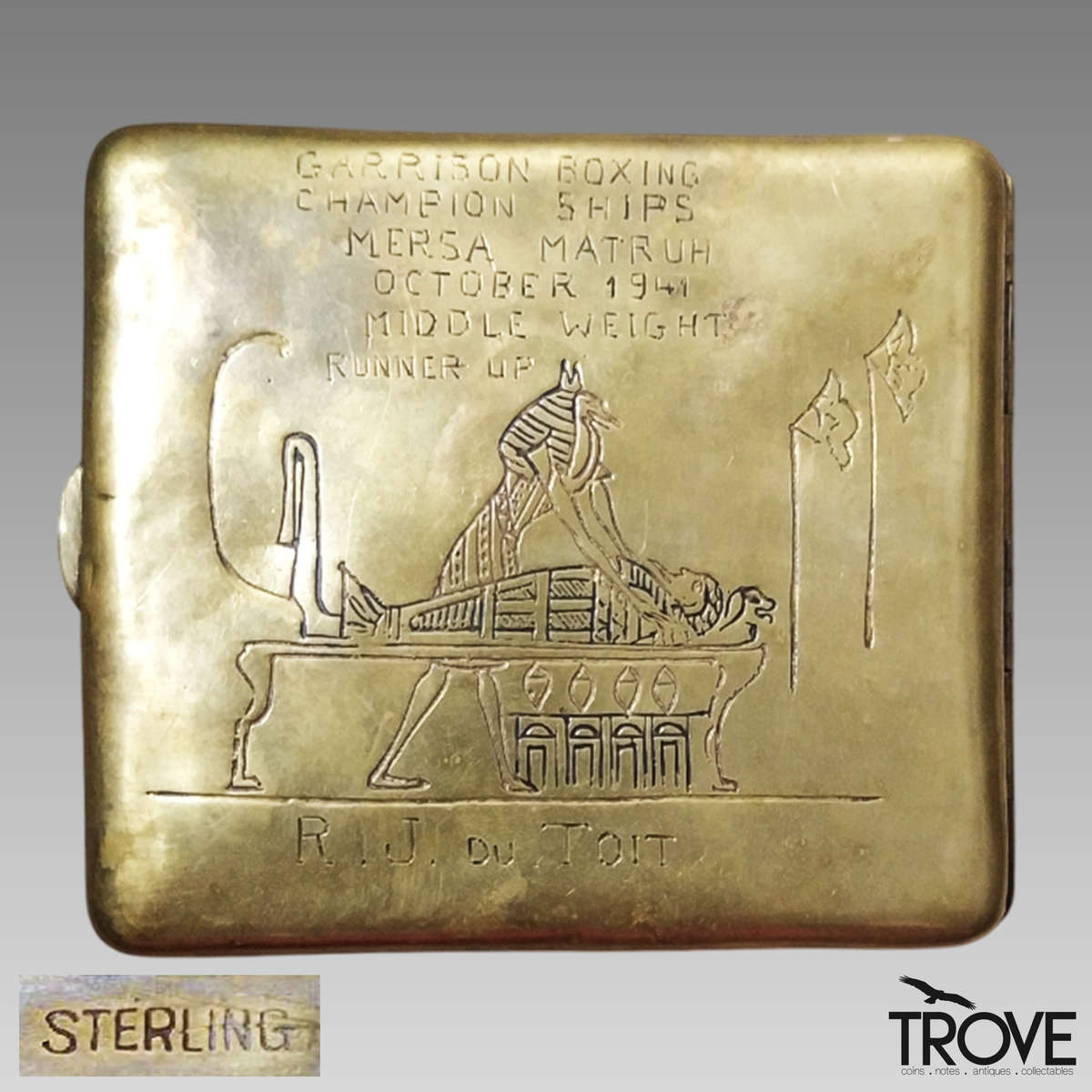 Vintage Egyptian Themed Cigarette Holder