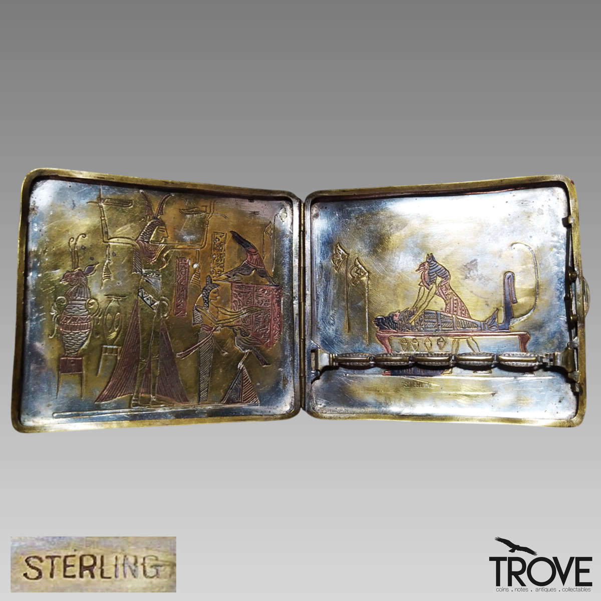 Vintage Egyptian Themed Cigarette Holder