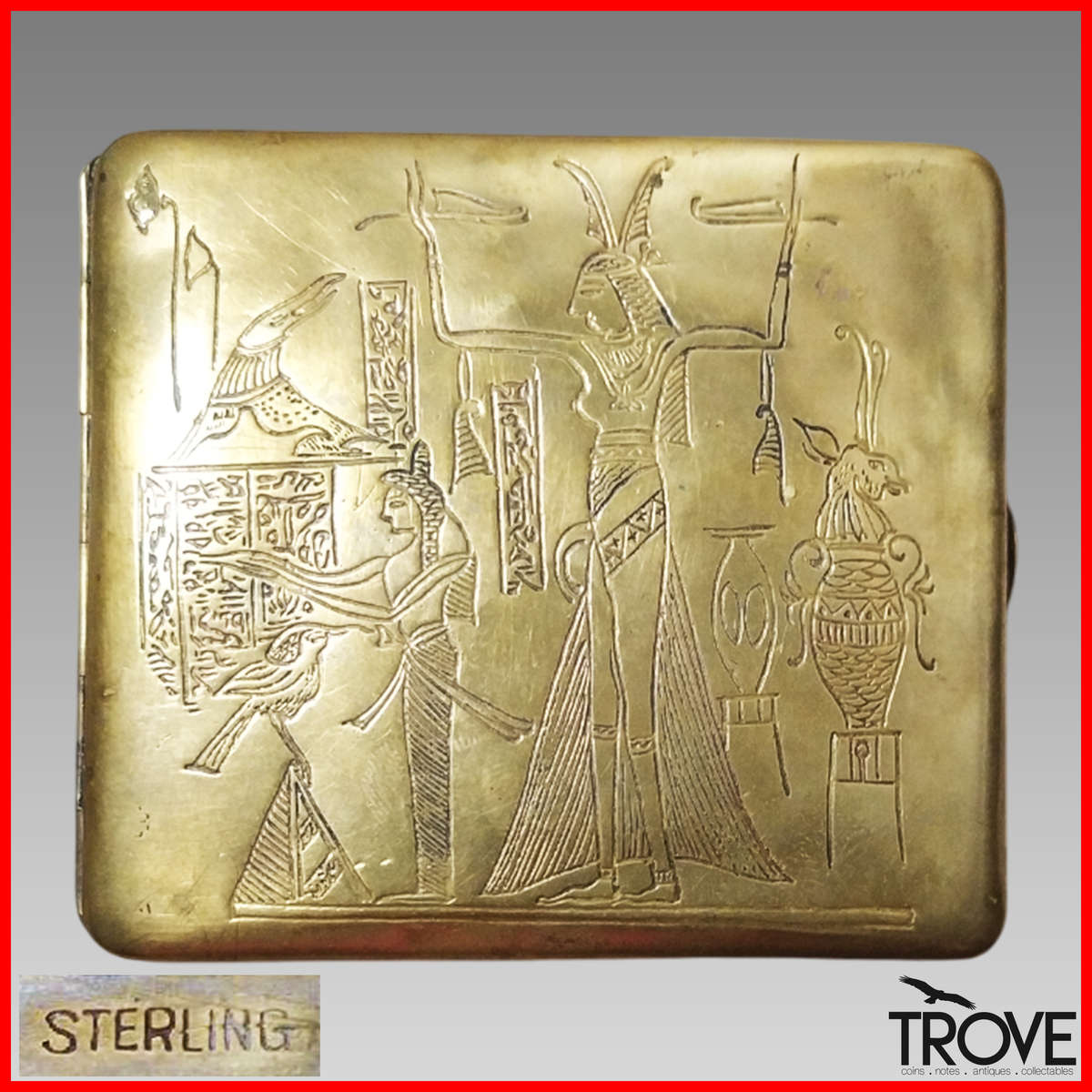 Vintage Egyptian Themed Cigarette Holder