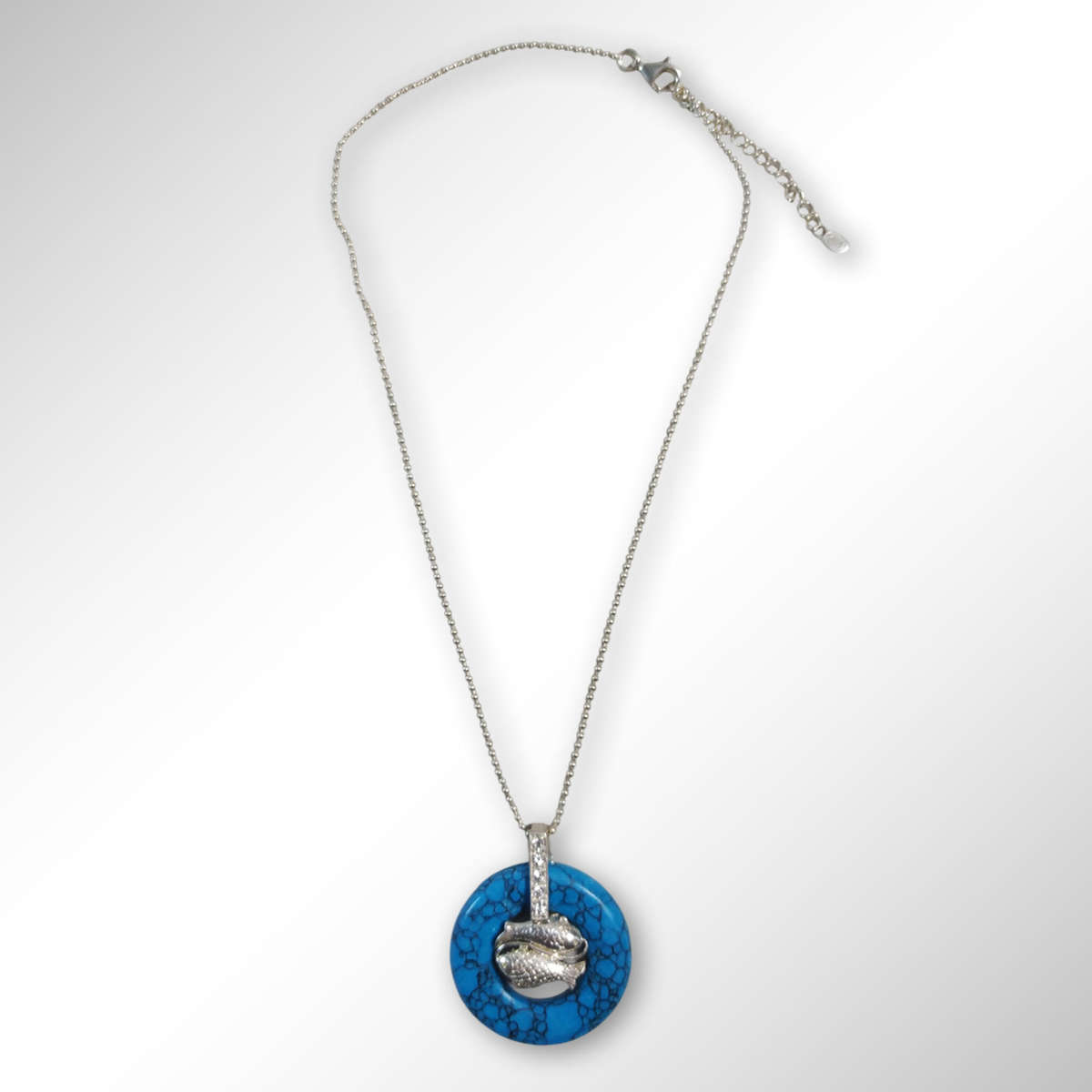 Vintage Gemstones Of Fortune With 925 Sterling Necklace