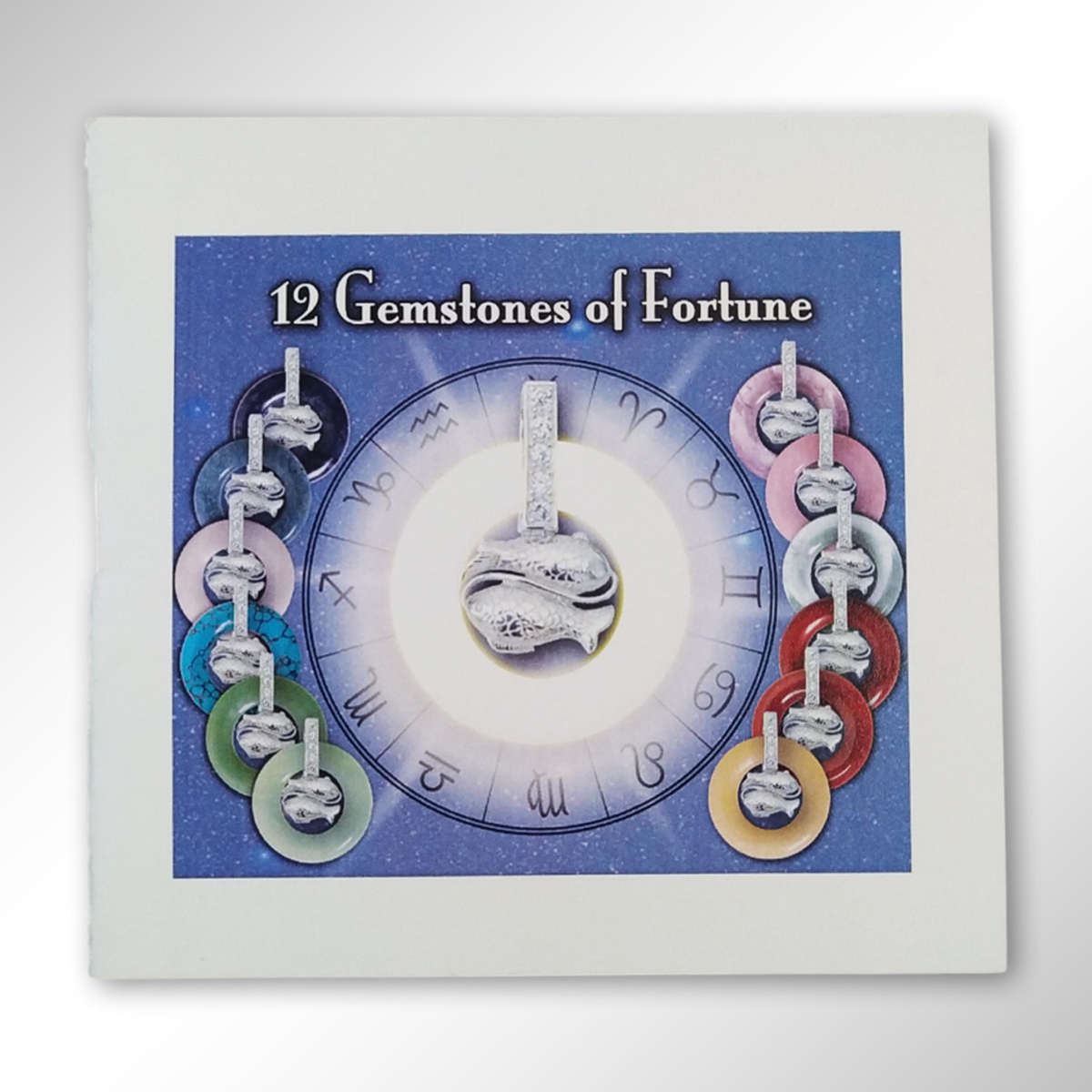 Vintage Gemstones Of Fortune With 925 Sterling Necklace