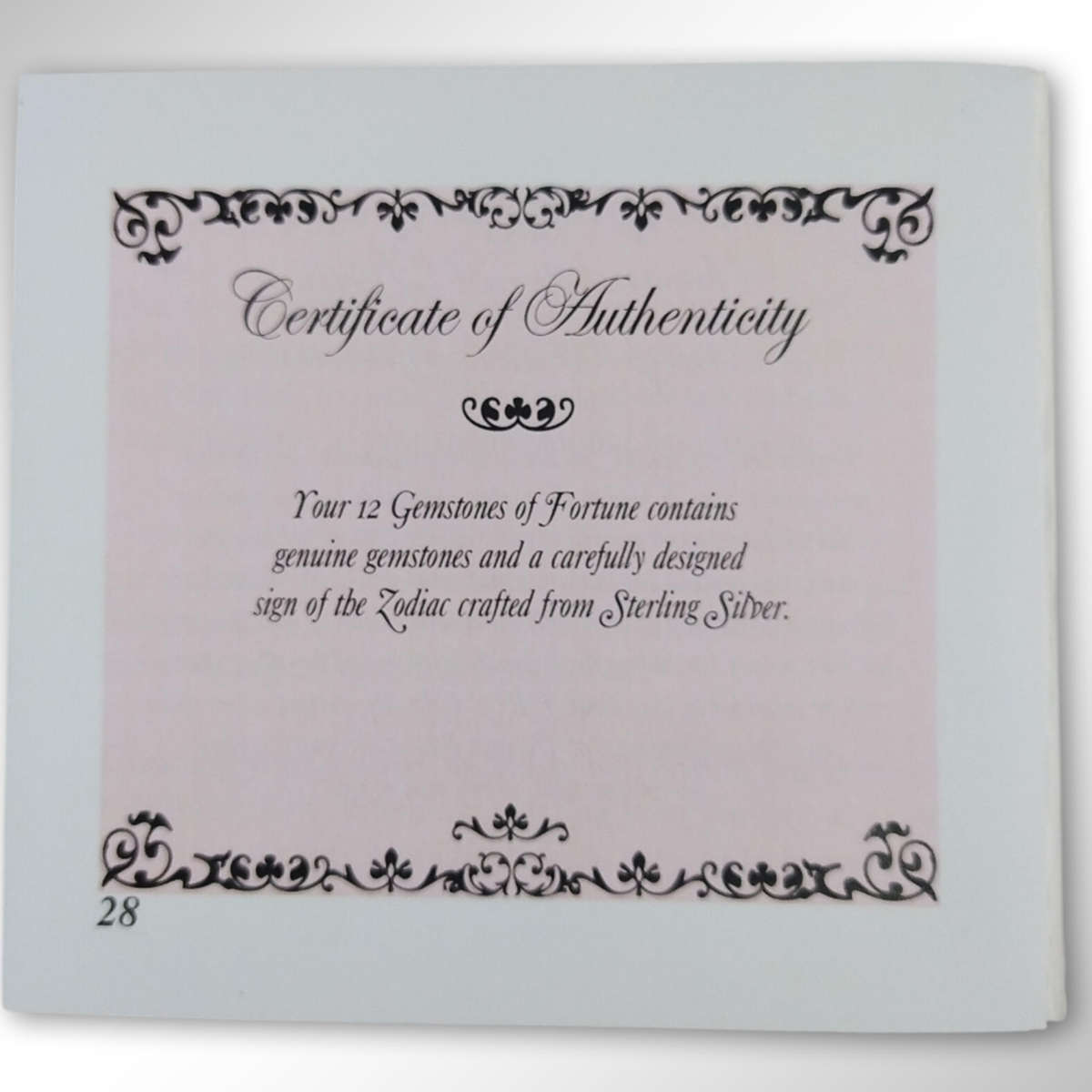 Vintage Gemstones Of Fortune With 925 Sterling Necklace