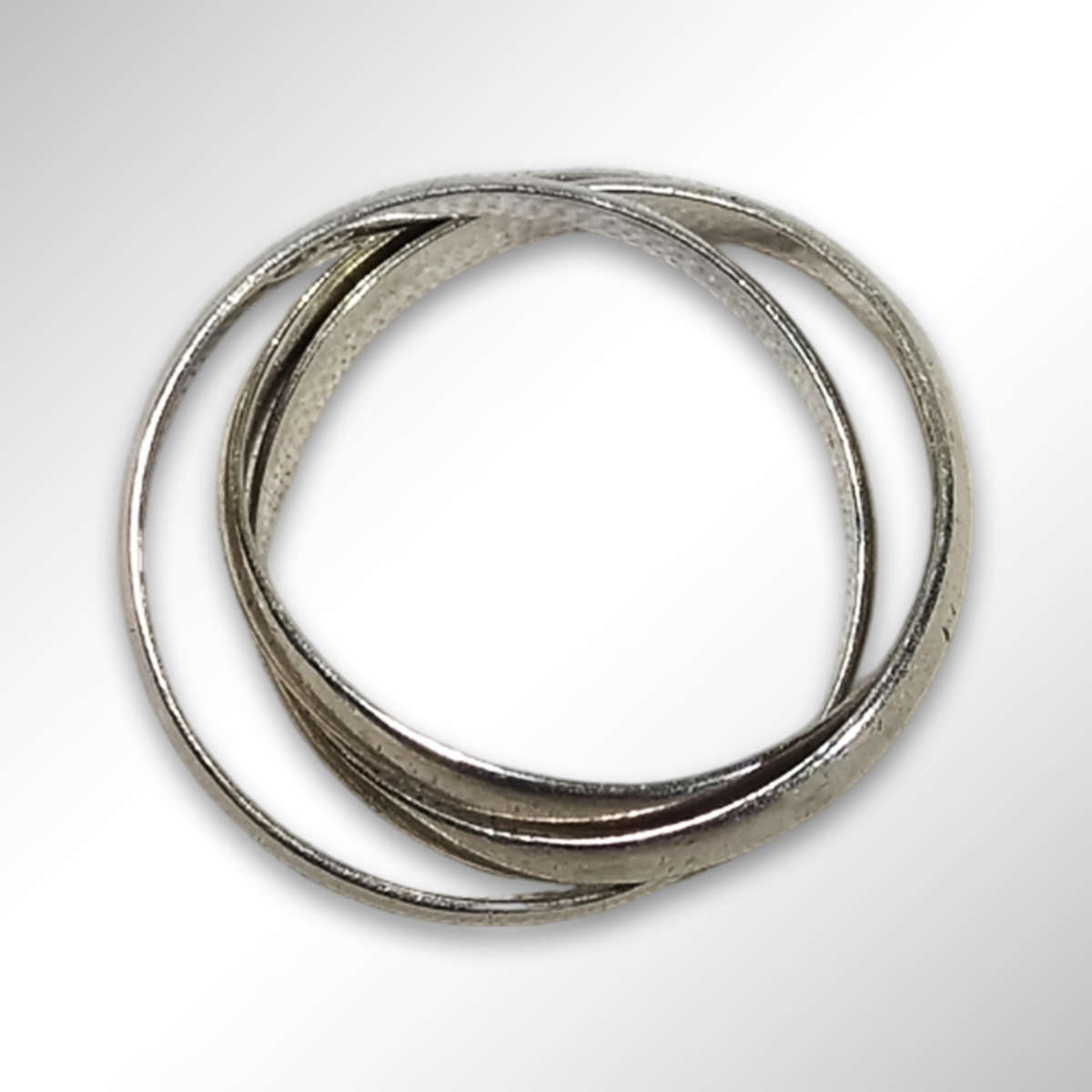 925 Sterling Silver Trio Ring