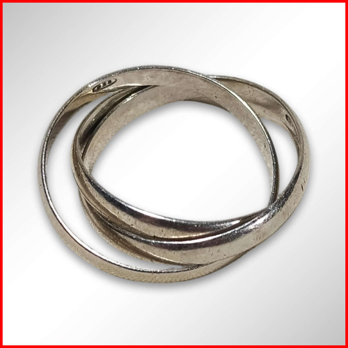 925 Sterling Silver Trio Ring