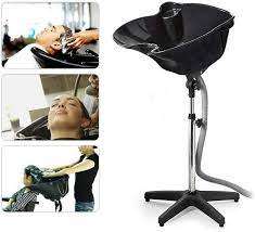 salon standing hair dryer and washing basin combo