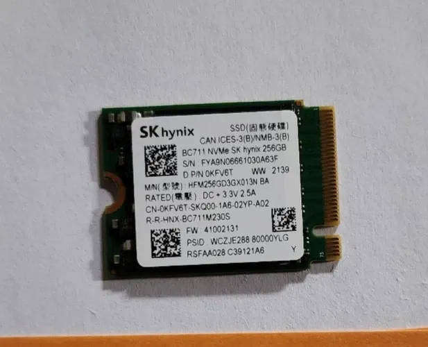 256 GB NVME SSD