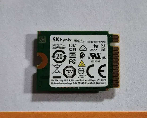 256 GB NVME SSD