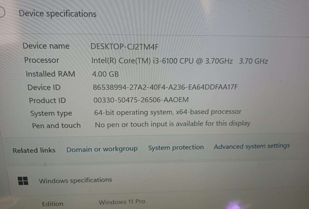 Lenovo i3 6th gen Gaming pc with GT710 graphics card
