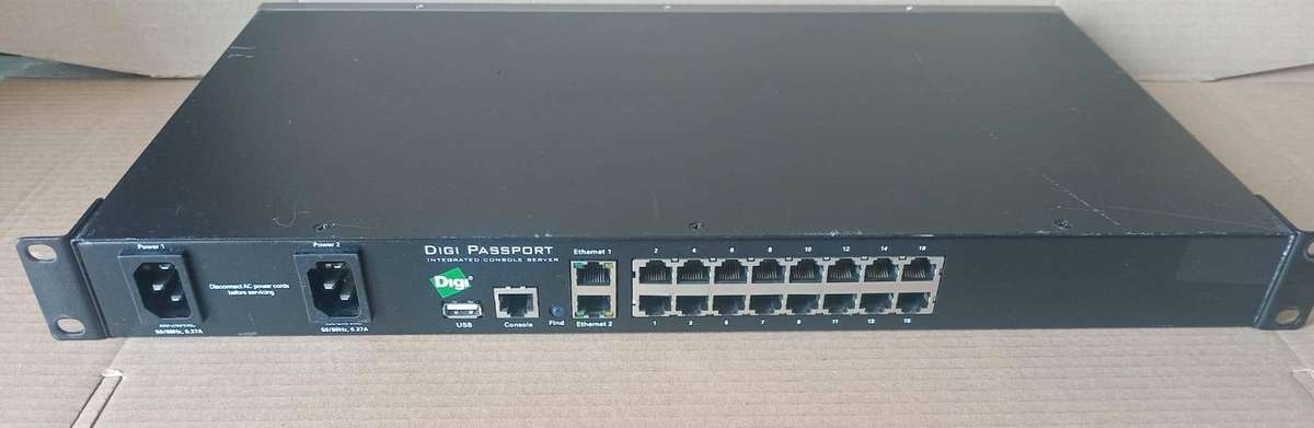 Digi Passport 16 2AC | 16-Port Serial Console Server | Dual PSU