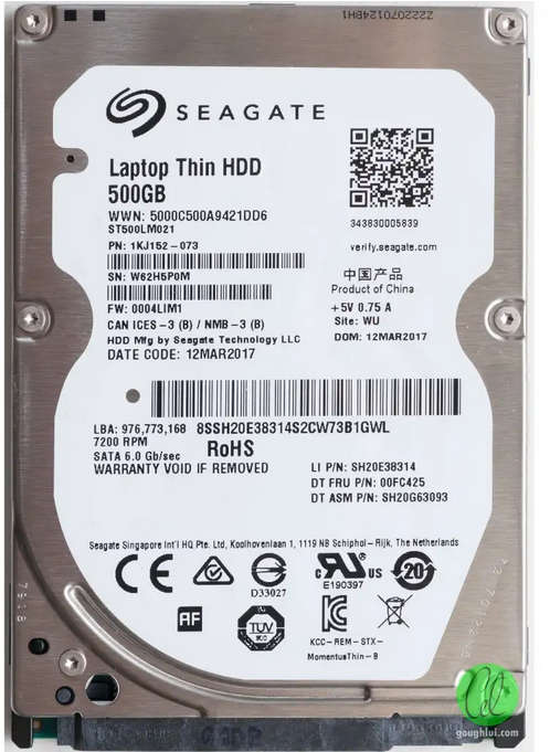 500GB Slim 2.5" HDD for Laptops