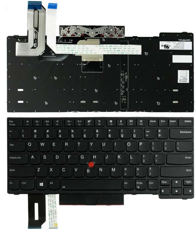 Lenovo ORIGINAL T480S/E480/L480/T490 US Keyboard - With Backlitt