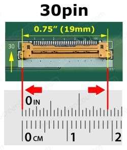 Lenovo L480 Screen 14" with lid and hinges - 30-Pin Bottom-Right Connector