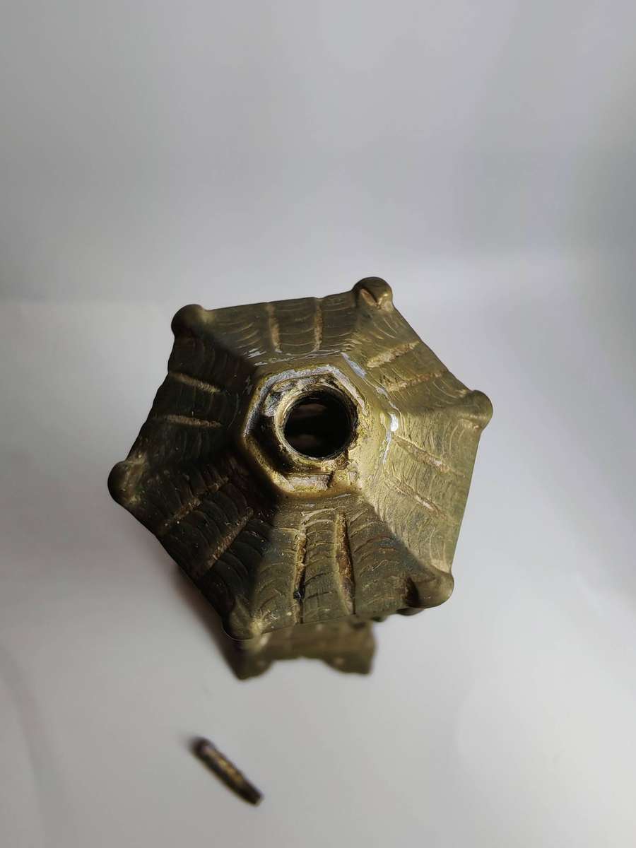Vintage Antique Pagoda Incense burner China Brass