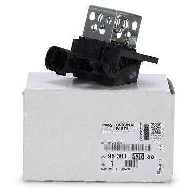 Original Citroen Peugeot Control Unit Resistor Radiator Fan Motor 9830143880