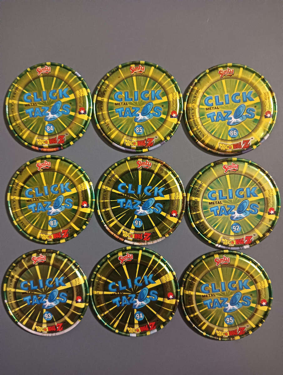 Dragon Ball Z Green DBZ Tazos Lot 3
