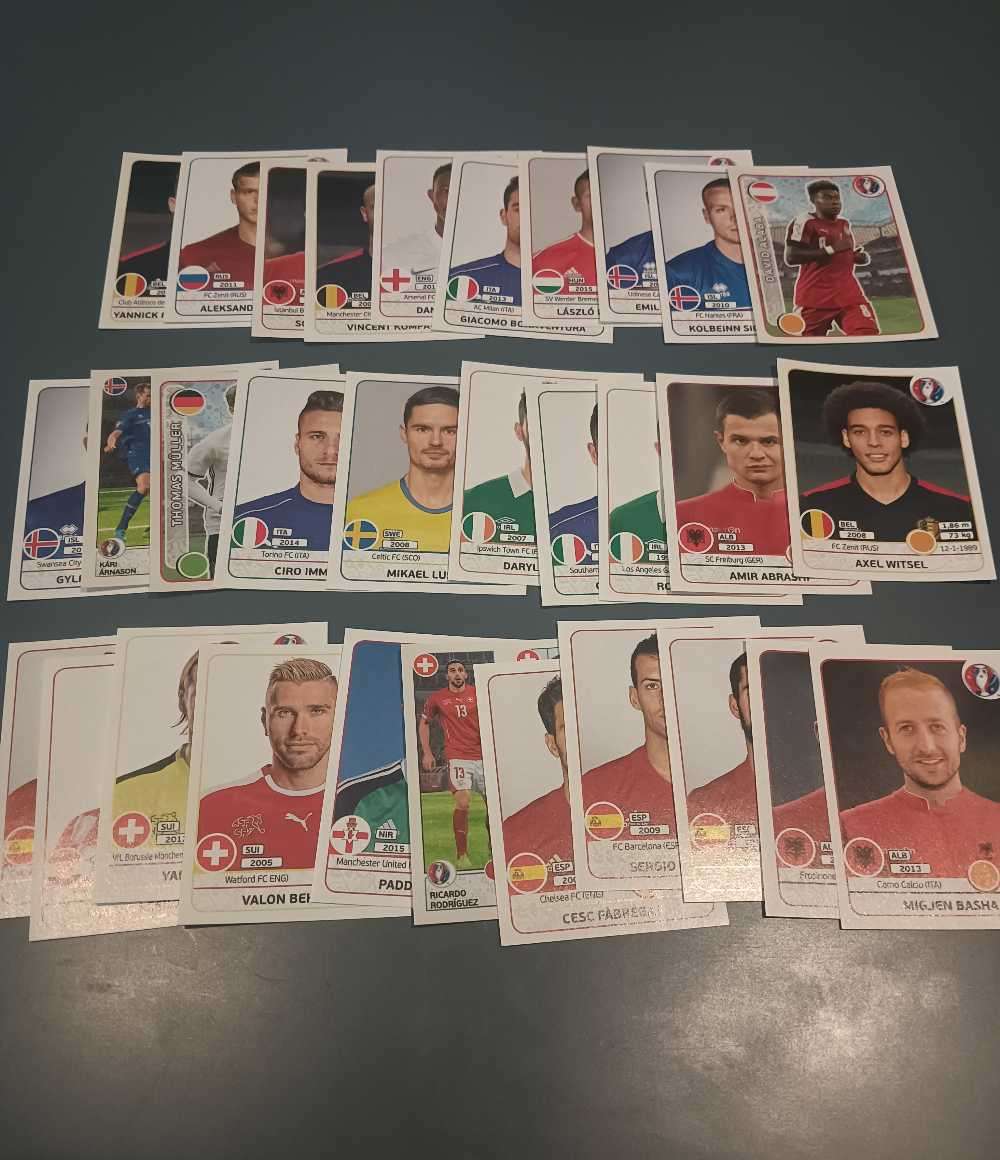 UEFA Euro 2016 Stickers x30 Lot 1