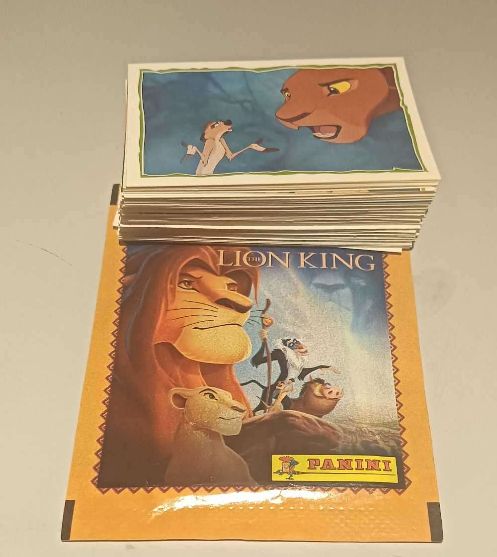 Lion king Panini Stickers x80 +1 Sticker Packet