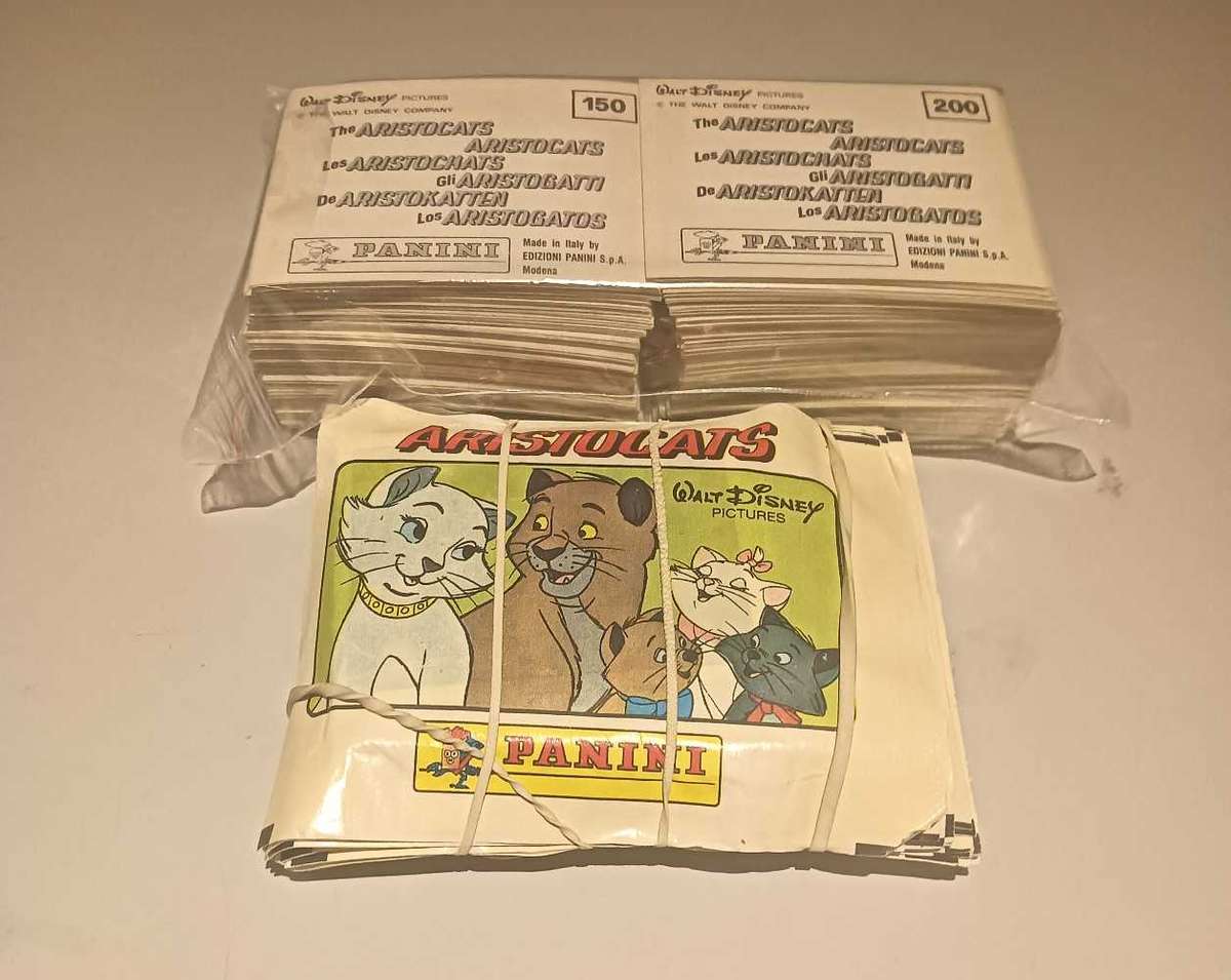 Aristocats Panini Stickers x200 + 12 Sticker Packs