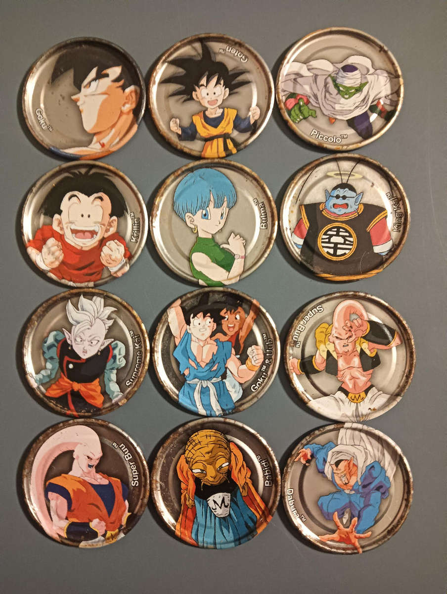 Dragon Ball Z Silver DBZ Tazos Lot 1