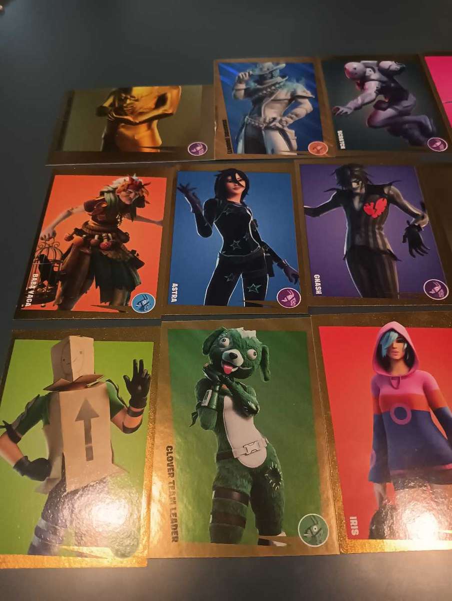 FortNite Golden frame Panini Stickers x18
