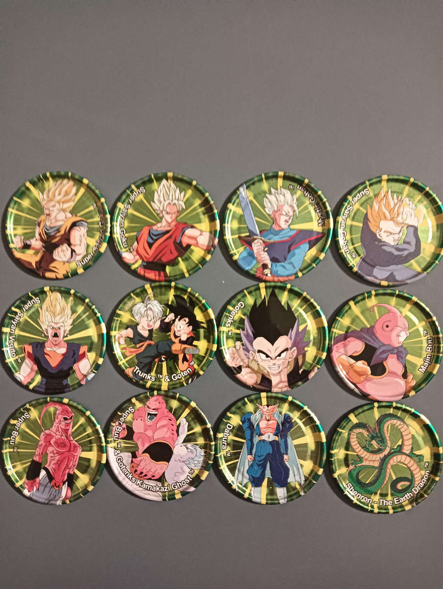 Dragon Ball Z Green DBZ Tazos Lot 1