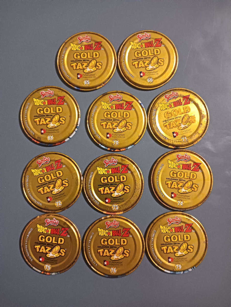 Dragon Ball Z Gold DBZ Tazos Lot 2