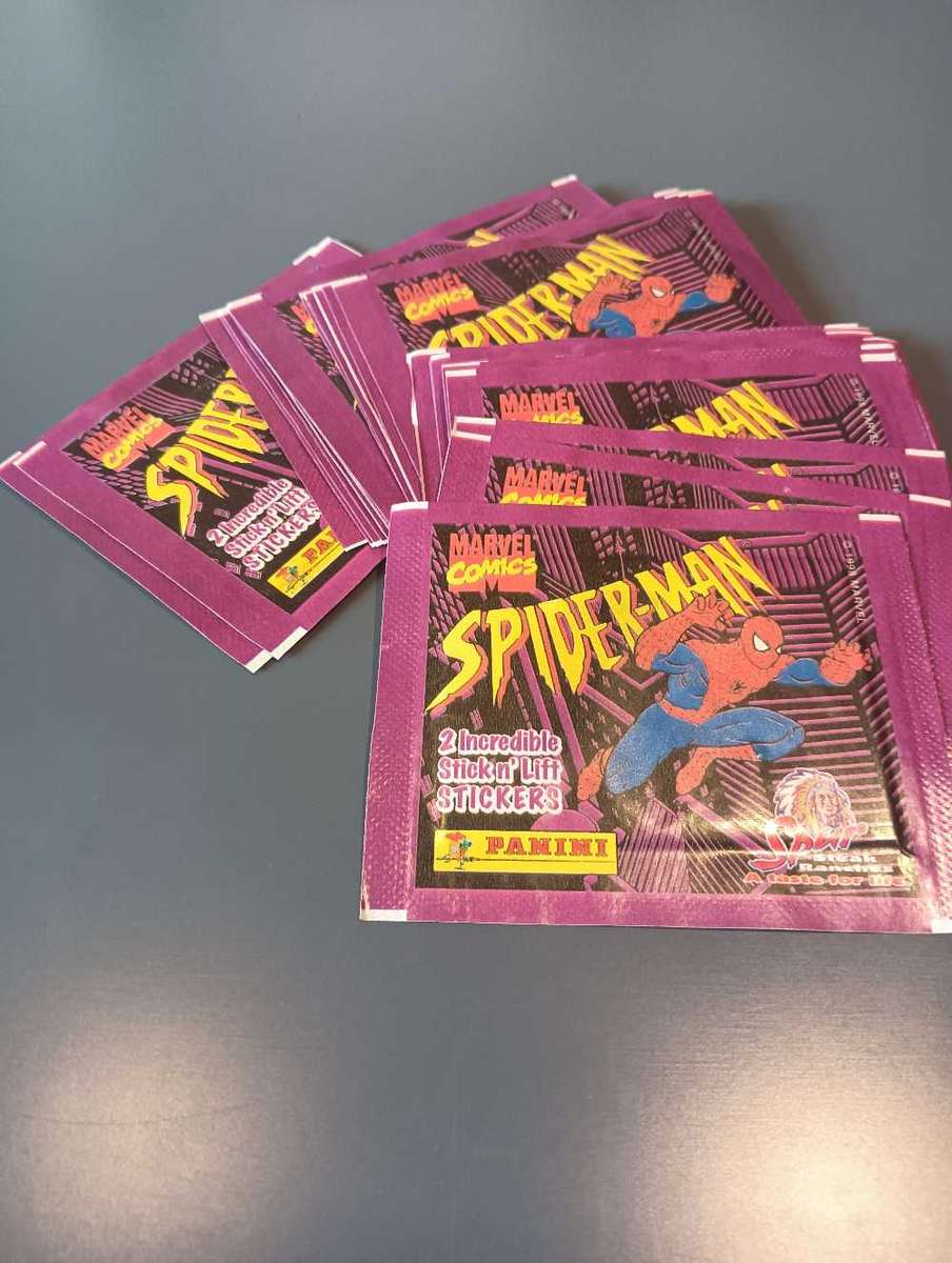 Spider Man Panini Spur Sticker Packets x25